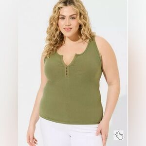 Torrid Super Soft Rib Hook And Eye Tank